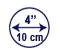 diameter in cm and inch