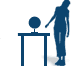 Relative dimensions of the object compared to a person of 1,70m (67"). Small objects are on a table. Relative dimensions of the object compared to a person of 1,70m (67"). Small objects are on a table.